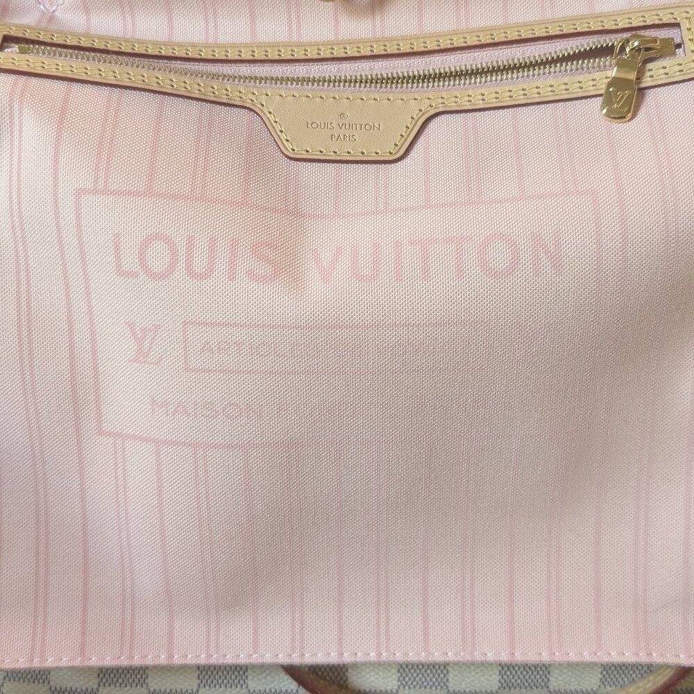 AUTHENTIC Louis Vuitton Neverfull Tote MM Beige Canvas BALLERINA SOLD OUT